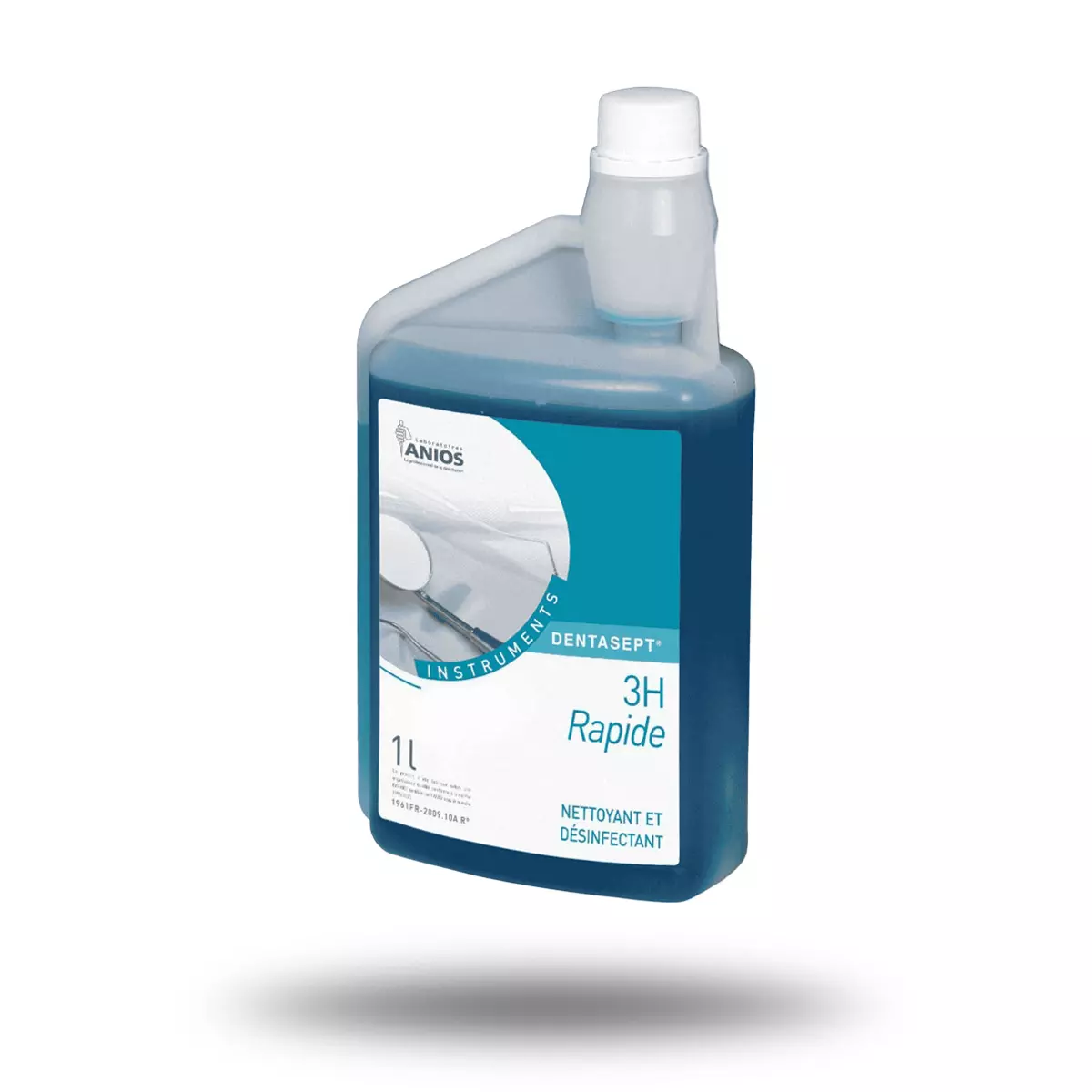 Flacon doseur nettoyant et pré désinfectant Dentasept 3 H Rapid