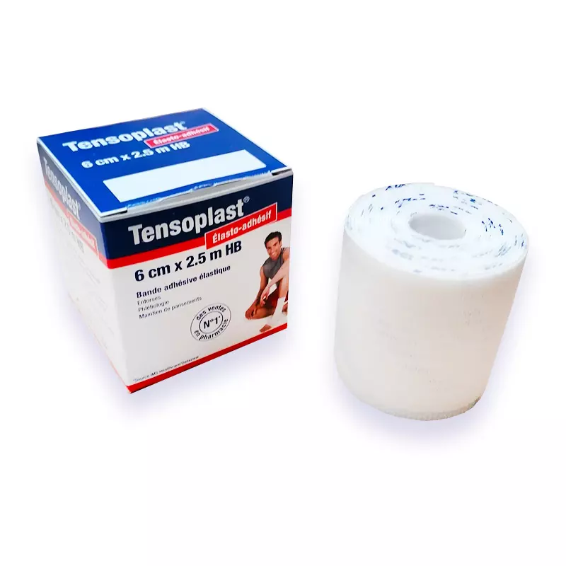 Boite et bande adhésive élastique TENSOPLAST
