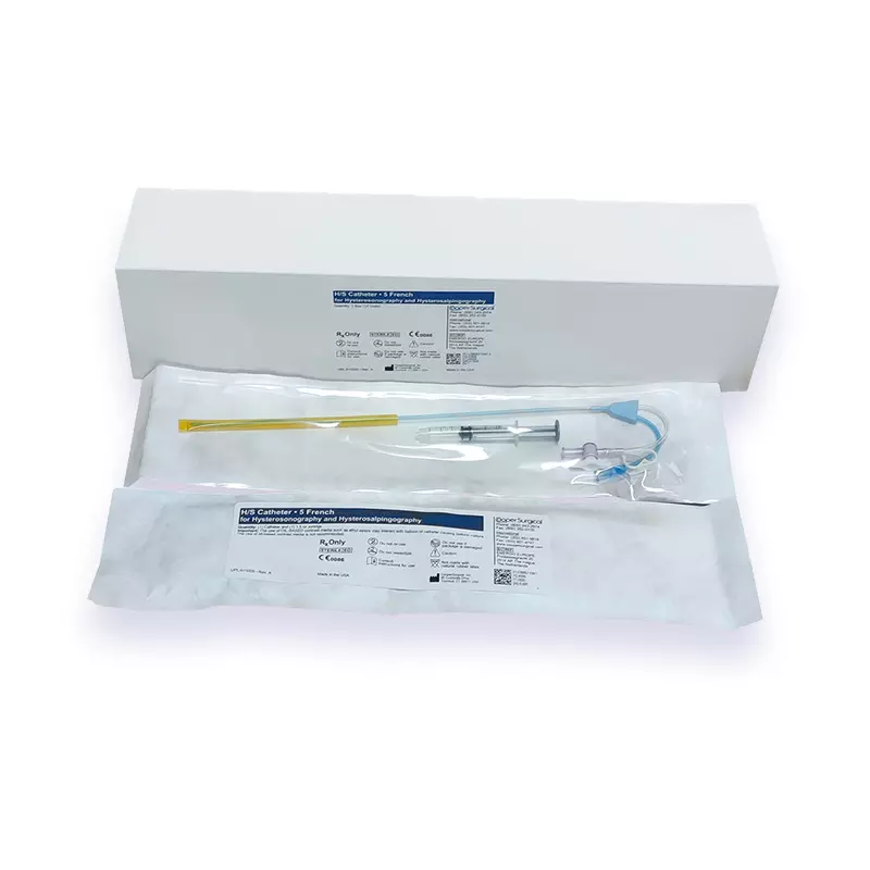 Conditionnement de cathéter hystérosalpingographie et hystérosonographie
