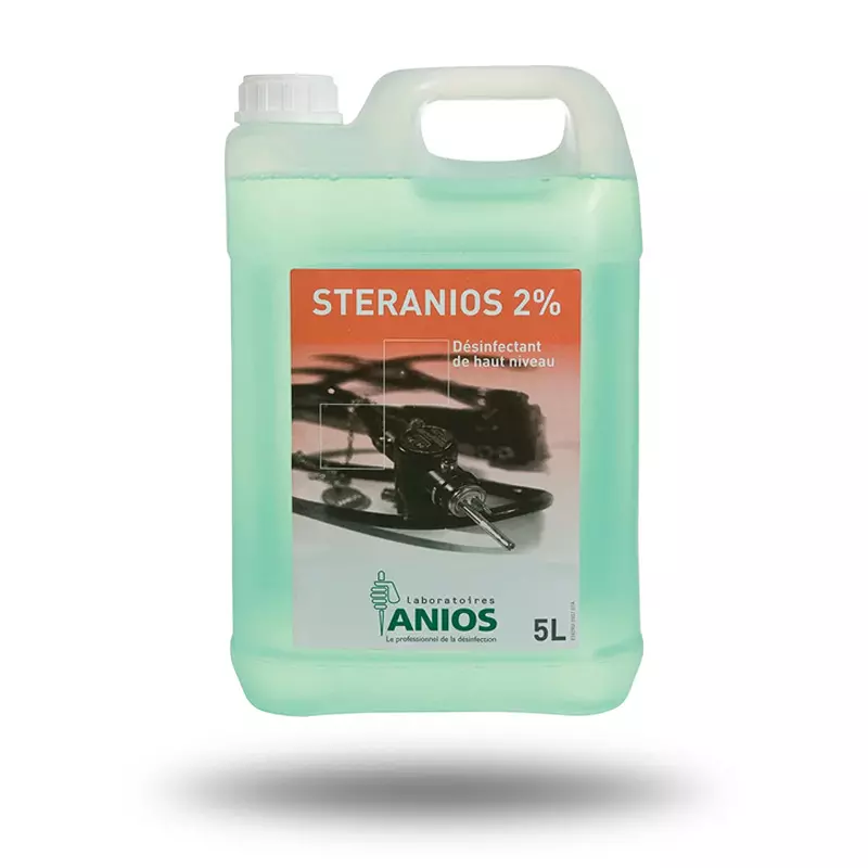 Bidon de Désinfectant STERANIOS 2% pour l'instrumentation en bidon de 5 L