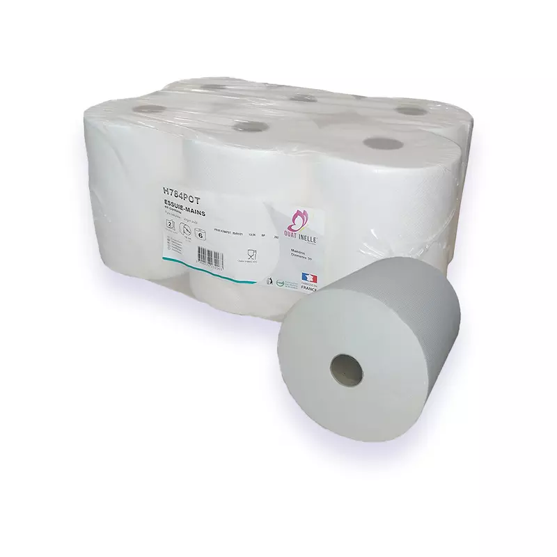 Packaging 6 rouleaux d'esuie-mains H784POT avec dévidage standard