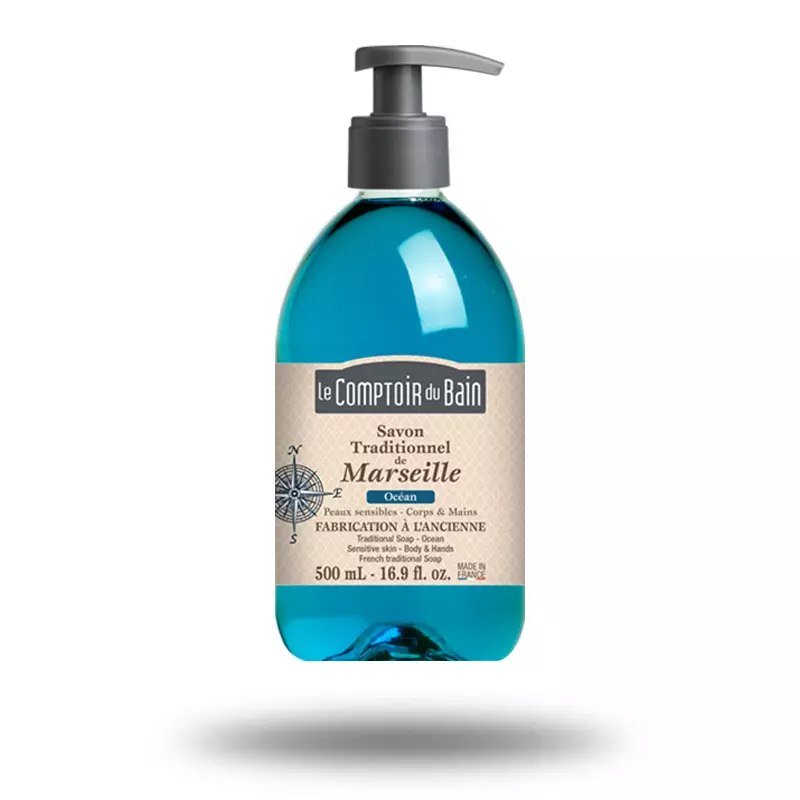 Savon Liquide Le Comptoir du Bain Flacon de 500 mL Océan