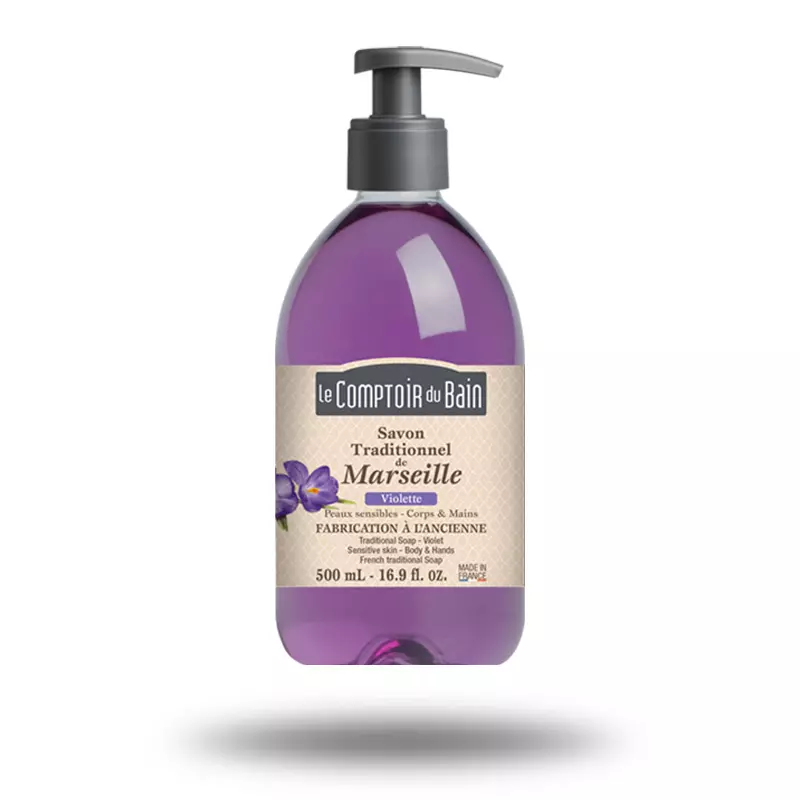 Savon Liquide Le Comptoir du Bain Flacon de 500 mL Violette