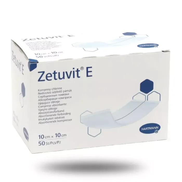 Boite de pansement absorbant non stérile Zetuvit E en 10 cm x 10 cm