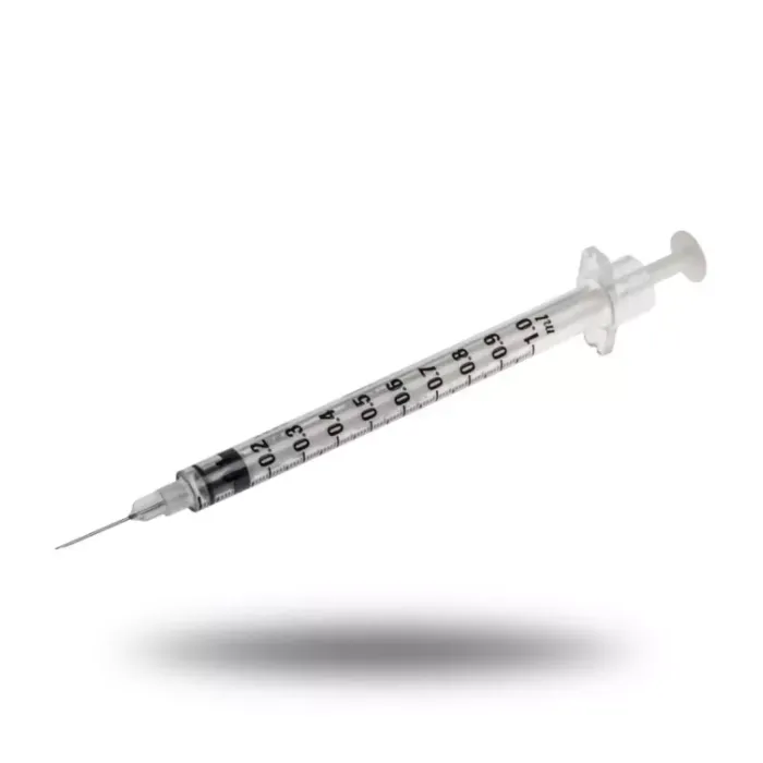 Seringue 3 pièces BD PLASTIPAK de 1 mL de précision avec aiguille Microlance 3 prémontée
