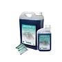 Ensemble de produits Aniosyme X3 selon les trois conditionnements : bidon de 5 litres, flacon doseur de 1 litre et dose de 25 ml