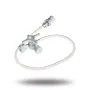 BD CONNECTA Robinet blanc 3 voies avec prolongateur et site d'injection
