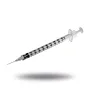 Seringue 3 pièces BD PLASTIPAK de 1 mL de précision avec aiguille Microlance 3 prémontée
