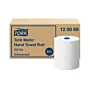 Un carton d'essuie-mains et son rouleau de Tork Matic H1 Universal, rouleau essuie-mains professionnel 150 m