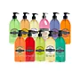 Ensemble des parfums disponibles de savon liquide Le Comptoir du Bain (LCB) 1 L : lavage doux en milieu pro en flacon-pompe de 1 litre