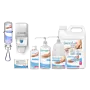 Ensemble des conditionnements disponibles pour le gel désinfectant hydroalcoolique Skinogel + de Franklab