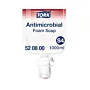 L'étiquette d'une cartouche d'1 litre de Tork Savon mousse antimicrobien S4 : lavage hygiénique conforme EN 1499 