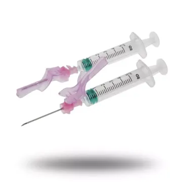 2 Aiguilles hypodermique de sécurité pour injection BD ECLIPSE