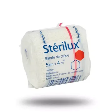Sachet de bande de crêpe Stérilux en 100% coton