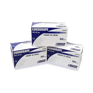 3 boîtes de champ de soins Eurodrape stérile