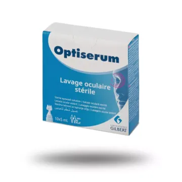 Boîte de collyre pour lavage oculaire optiserum