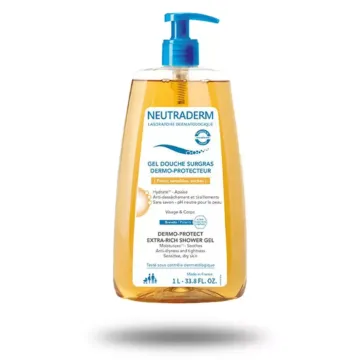Flacon de 1L de gel douche surgras DERMO-PROTECTEUR NEUTRADERM
