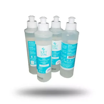 4 flacons de gel échographiques non stérile incolore Krystal