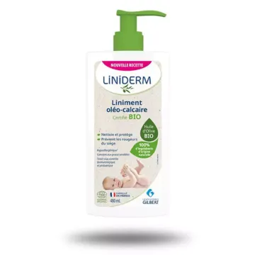 Flacon pompe de 480 mL de Liniment oléo-calcaire stabilisé LINIDERM
