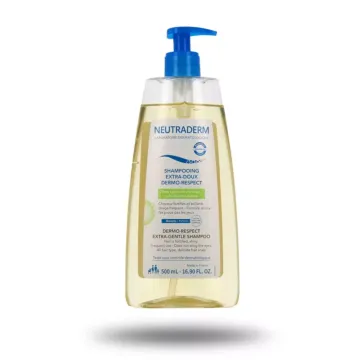 Flacon de 500 mL de shampooing extra doux NEUTRADERM DERMO-RESPECT
