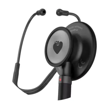 Zoom stéthoscope Spengler Magister 2 double pavillon noir