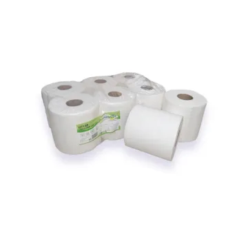 H713POT : bobine essuie-mains à dévidage central 450 formats gaufré collé 2 plis