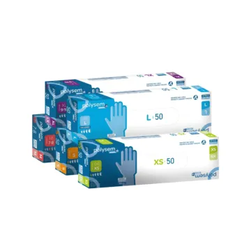 Ensemble des gammes disponibles de Polysem 400 DIDACTIC : gant nitrile manchette longue 400 mm