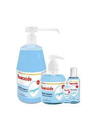 Ensemble des conditionnements de gel hydroalcoolique BACCIDE l'original