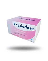 Boite de 60 doses de 10 mL de sérum physiologique NACL PHYSIODOSE
