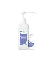 Ensemble des conditionnements disponibles de GilbertScrub : savon antiseptique chlorhexidine pour lavage et antisepsie
