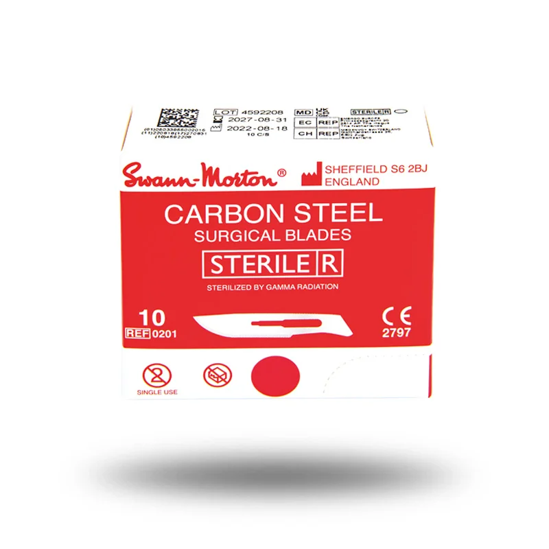 Boîte lame chirurgicale stérile standard Swann morton 