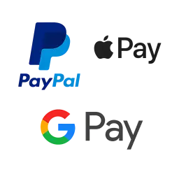 Logos de Paypal, ApplePay et GooglePay
