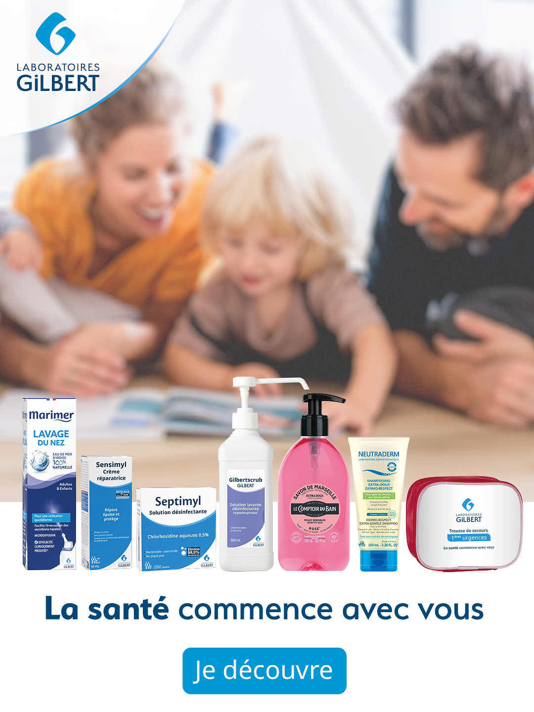 Bannière de produits Gilbert